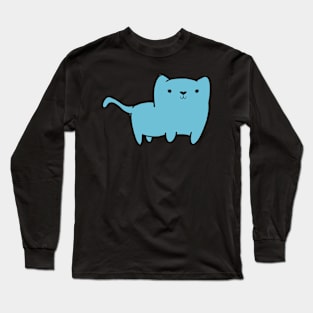 Kitty going for a stroll (Blue) Long Sleeve T-Shirt